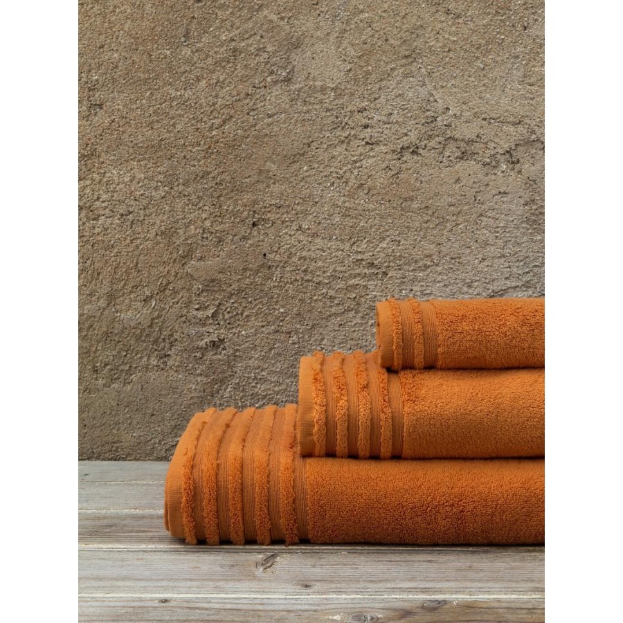 Πετσέτα Προσώπου 50X100 Vista Dark Orange Nima Home