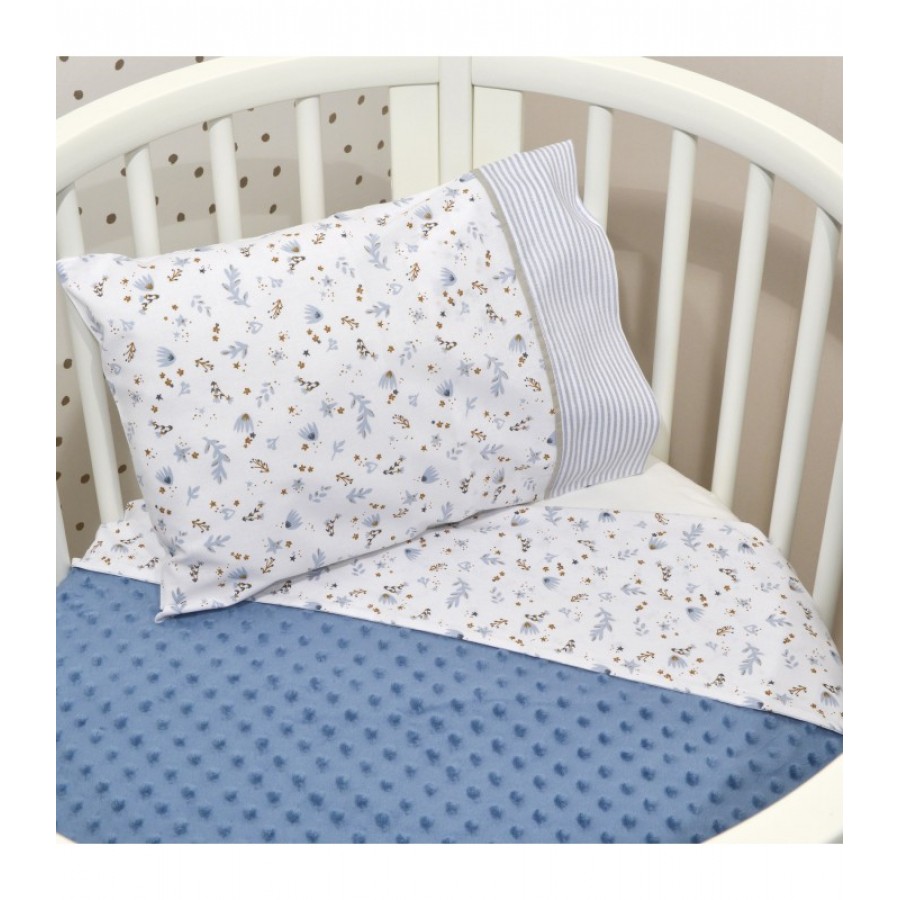 Oliver Baby Des.401 Minky Κουβέρτα Αγκαλιάς Διπλής Όψης Ραφ 75x95