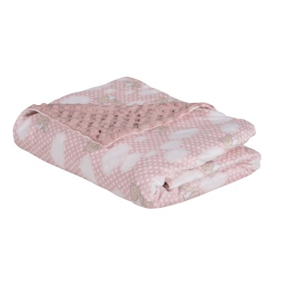 DAS BABY ΚΟΥΒΕΡΤΑ FLEECE 75X100 RELAX 4902 PINK