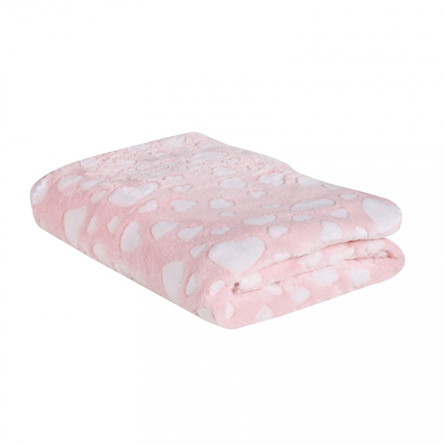 DAS BABY ΚΟΥΒΕΡΤΑ FLEECE 75X100 RELAX 4907 PINK