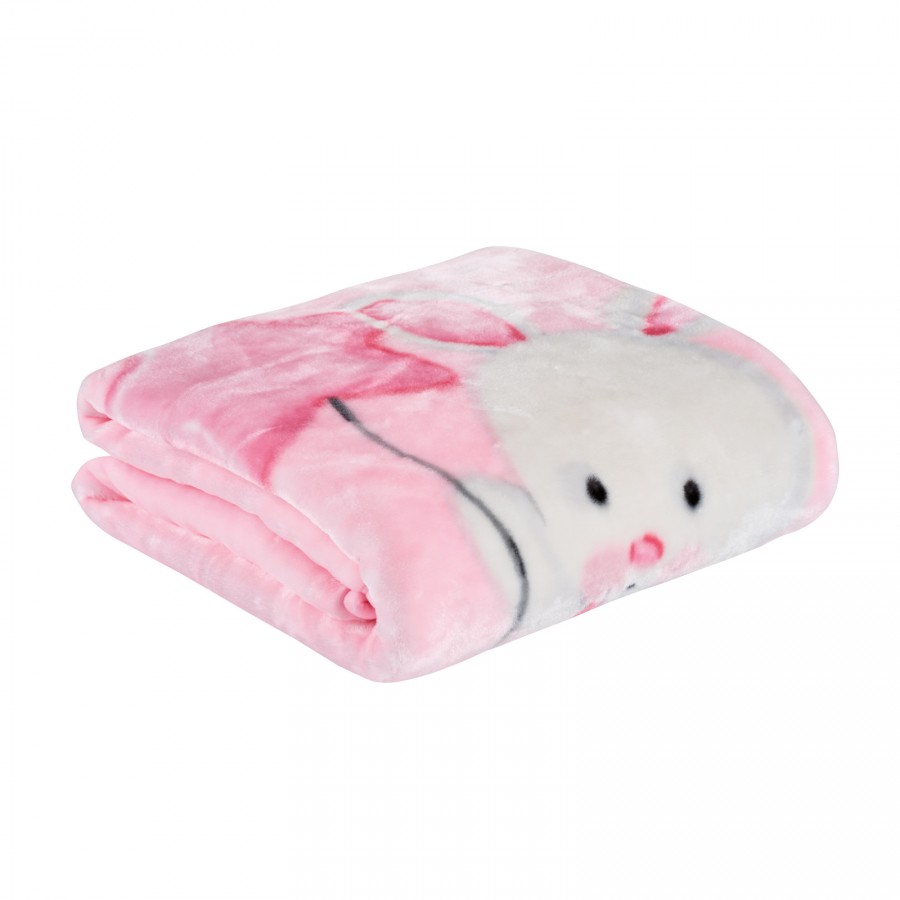 DAS BABY ΚΟΥΒΕΡΤΑ VELOUR 110X140 RELAX 4917 PINK