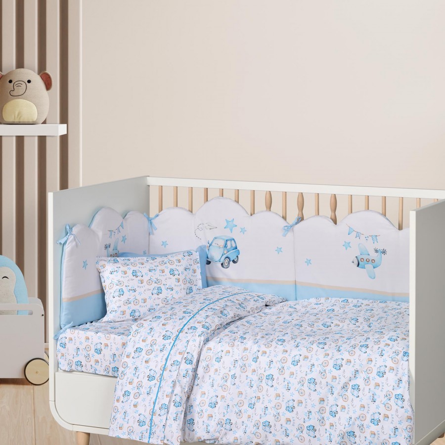 DAS BABY ΣΕΤ ΣΕΝΤΟΝΙΑ FUN 4918 BLUE, OCHRE, WHITE