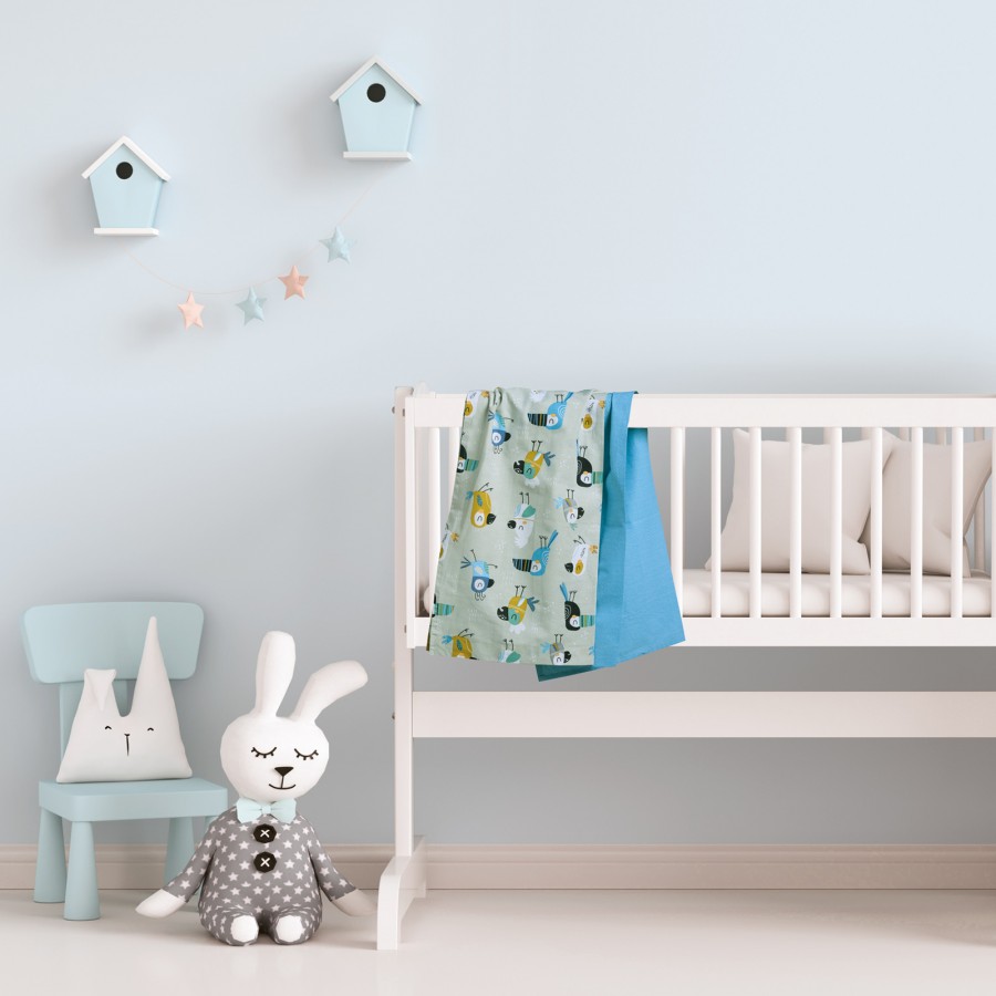 DAS BABY ΣΕΤ ΣΕΝΤΟΝΙΑ ΛΙΚΝΟΥ FUN 4914 BLUE, GREY, MINT