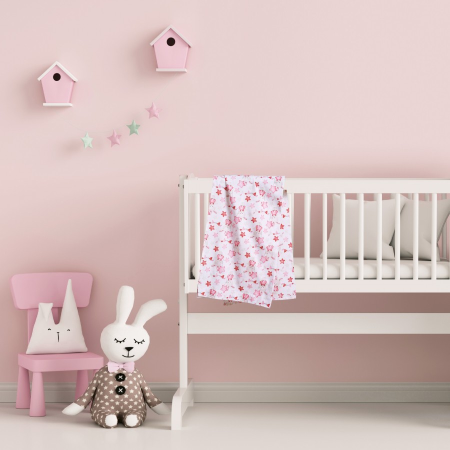 DAS BABY ΣΕΤ ΣΕΝΤΟΝΙΑ ΛΙΚΝΟΥ FUN 4917 PINK, WHITE