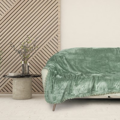 DAS HOME ΚΟΥΒΕΡΤΑ FLEECE 130Χ170 1184 DARK MINT