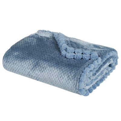 DAS HOME ΚΟΥΒΕΡΤΑ FLEECE 130Χ170 1186 DUSTY BLUE