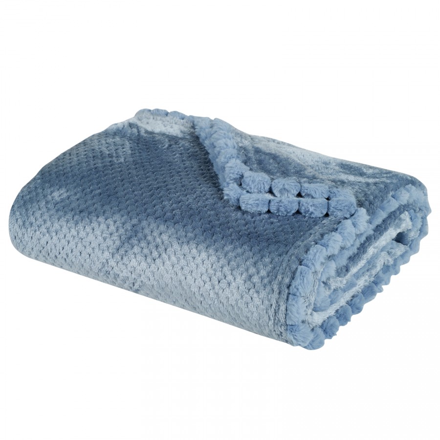 DAS HOME ΚΟΥΒΕΡΤΑ FLEECE 130Χ170 1186 DUSTY BLUE