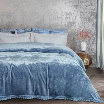 DAS HOME ΚΟΥΒΕΡΤΑ FLEECE 160Χ220 1186 DUSTY BLUE