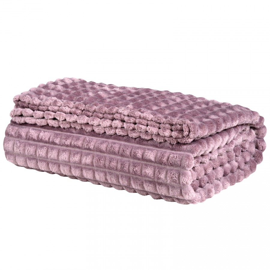 DAS HOME ΚΟΥΒΕΡΤΑ FLEECE 160Χ220 1358 DUSTY PURPLE