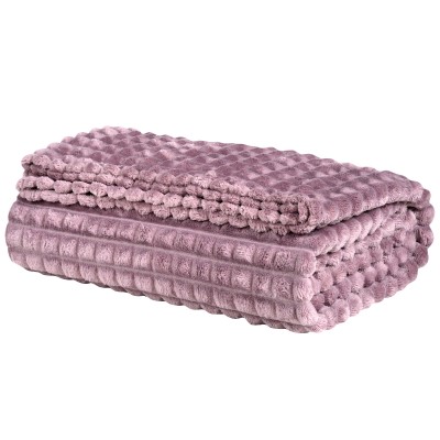 DAS HOME ΚΟΥΒΕΡΤΑ FLEECE 220Χ240 1358 DUSTY PURPLE