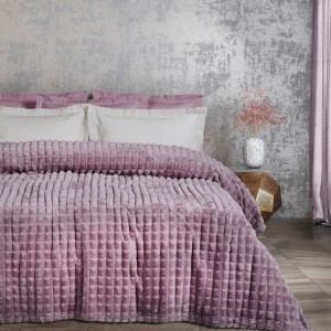 DAS HOME ΚΟΥΒΕΡΤΑ FLEECE 220Χ240 1358 DUSTY PURPLE