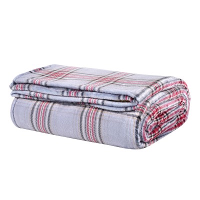 DAS HOME ΚΟΥΒΕΡΤΑ FLEECE 220Χ240 1362 GREY, RED