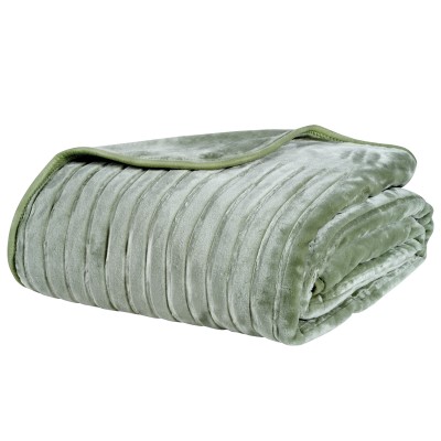 DAS HOME ΚΟΥΒΕΡΤΑ VELOUR MONH 1360 DARK MINT