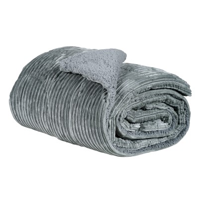 DAS HOME ΚΟΥΒΕΡΤΟΠΑΠΛΩΜΑ SHERPA ΜΟΝΟ 1179 GREY