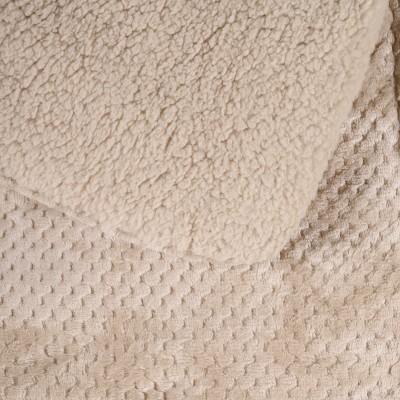 DAS HOME ΚΟΥΒΕΡΤΟΠΑΠΛΩΜΑ SHERPA ΜΟΝΟ 1181 BEIGE