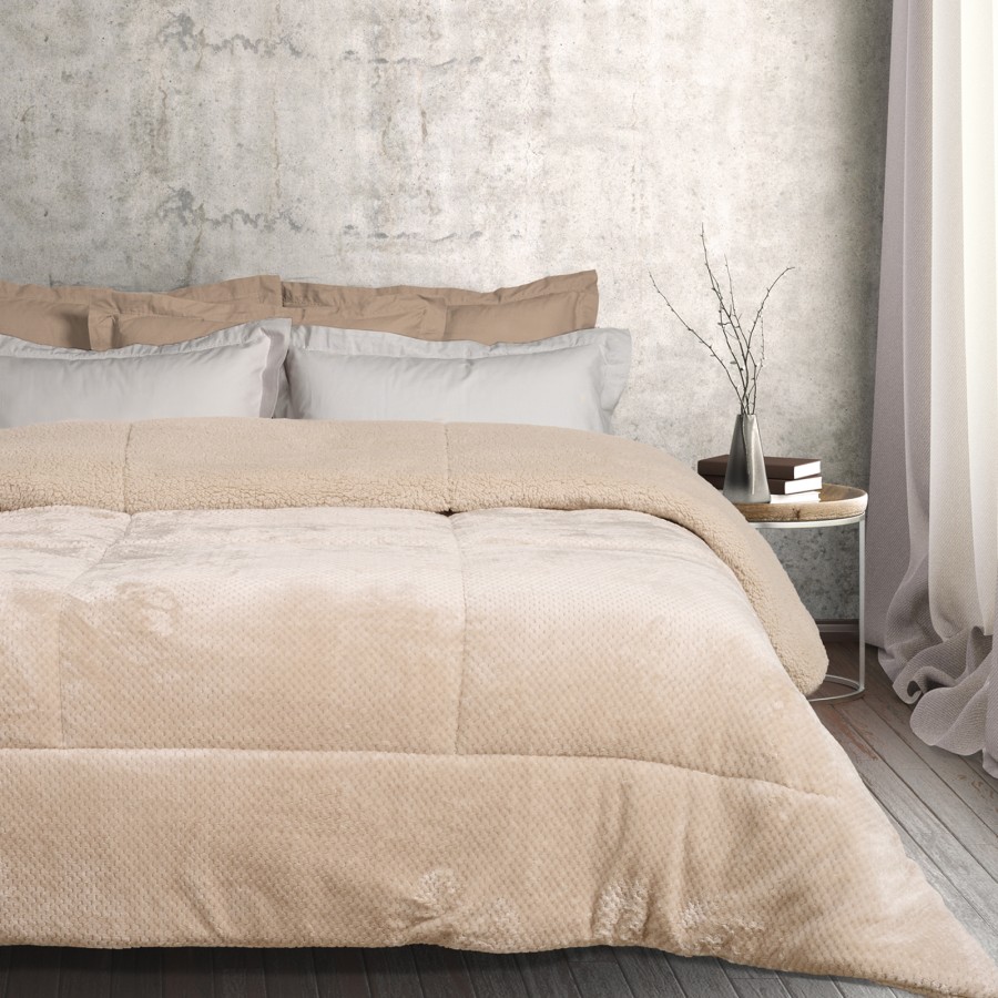 DAS HOME ΚΟΥΒΕΡΤΟΠΑΠΛΩΜΑ SHERPA ΜΟΝΟ 1181 BEIGE