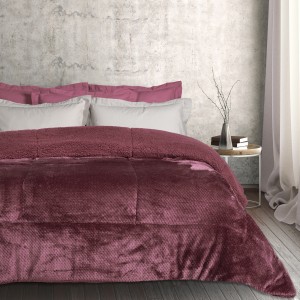 DAS HOME ΚΟΥΒΕΡΤΟΠΑΠΛΩΜΑ SHERPA ΜΟΝΟ 1188 DARK LILAC