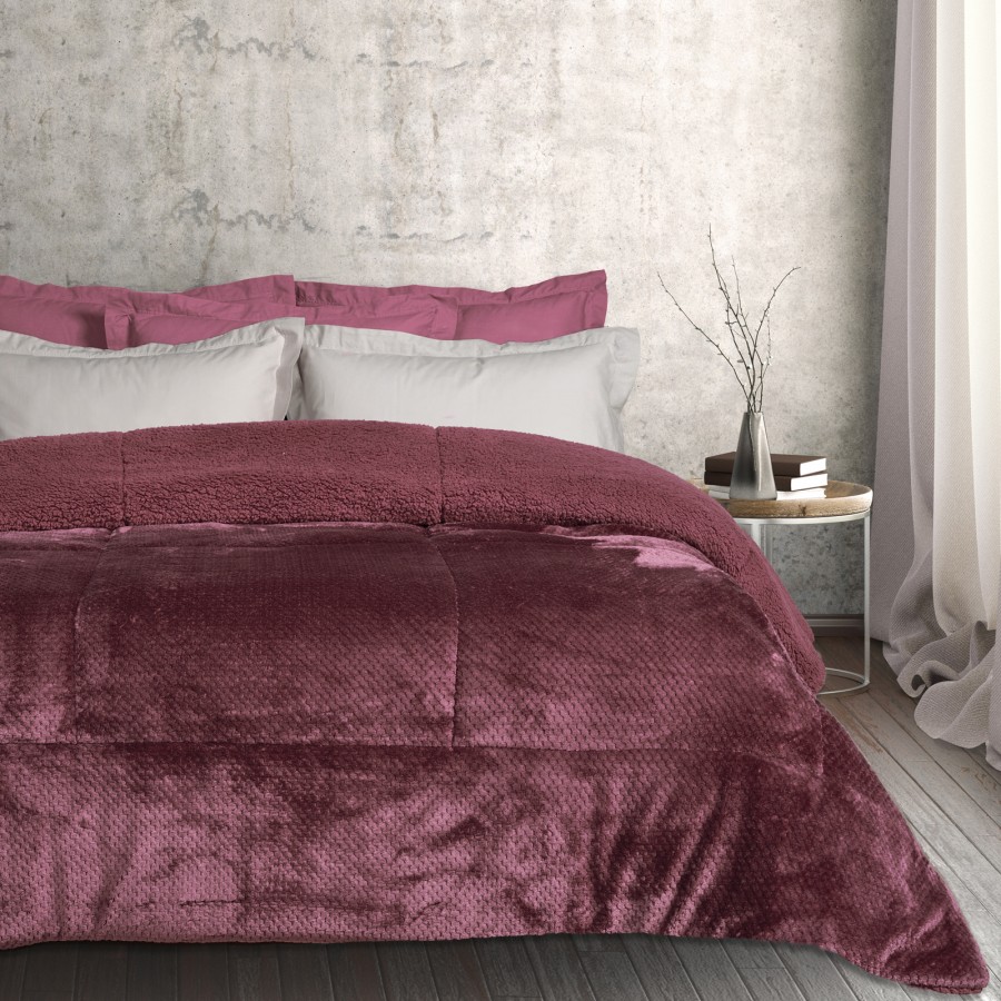 DAS HOME ΚΟΥΒΕΡΤΟΠΑΠΛΩΜΑ SHERPA ΜΟΝΟ 1188 DARK LILAC