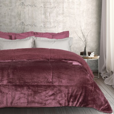 DAS HOME ΚΟΥΒΕΡΤΟΠΑΠΛΩΜΑ SHERPA ΥΠΕΡΔΙΠΛΟ 1188 DARK LILAC