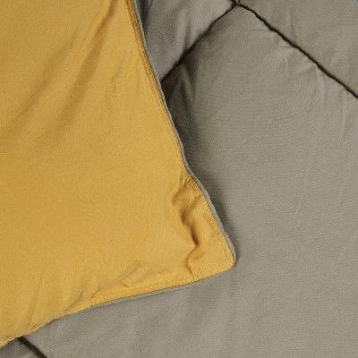 DAS HOME ΠΑΠΛΩΜΑ ΜΟΝΟ HAPPY 9643 DARK GREY, OCHRE