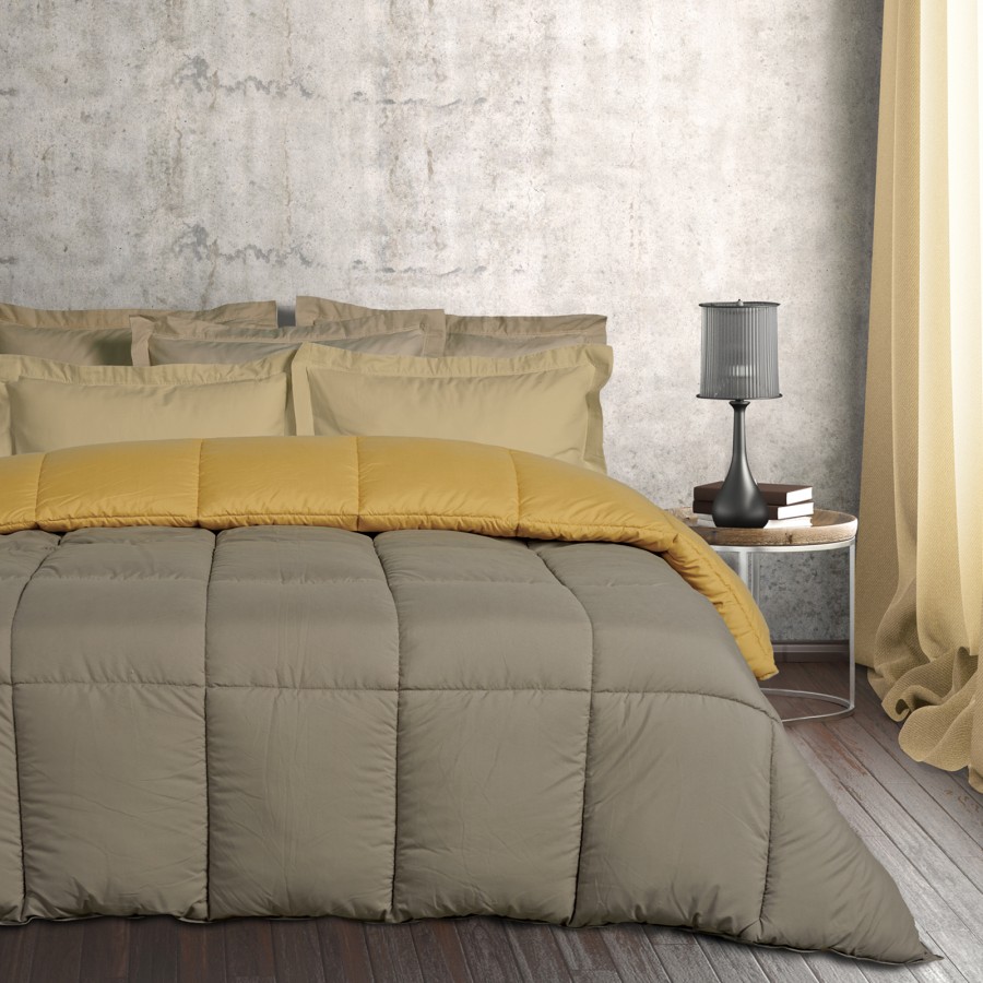 DAS HOME ΠΑΠΛΩΜΑ ΥΠΕΡΔΙΠΛΟ HAPPY 9643 DARK GREY, OCHRE