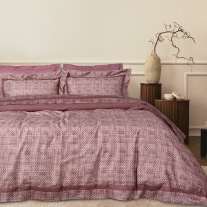 DAS HOME ΠΑΠΛΩΜΑΤΟΘΗΚΗ ΣΕΤ ΥΠΕΡΔΙΠΛΗ EXECUTIVE 1687 CREAM, DARK ROSE