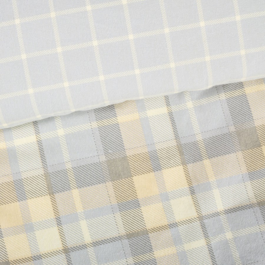 DAS HOME ΣΕΤ ΠΑΠΛΩΜΑΤΟΘΗΚΗ ΜΟΝΗ FLANNEL 9639 GREY, TAUPE