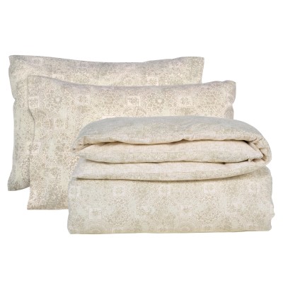 DAS HOME ΣΕΤ ΠΑΠΛΩΜΑΤΟΘΗΚΗ ΜΟΝΗ FLANNEL 9640 BEIGE, TAUPE