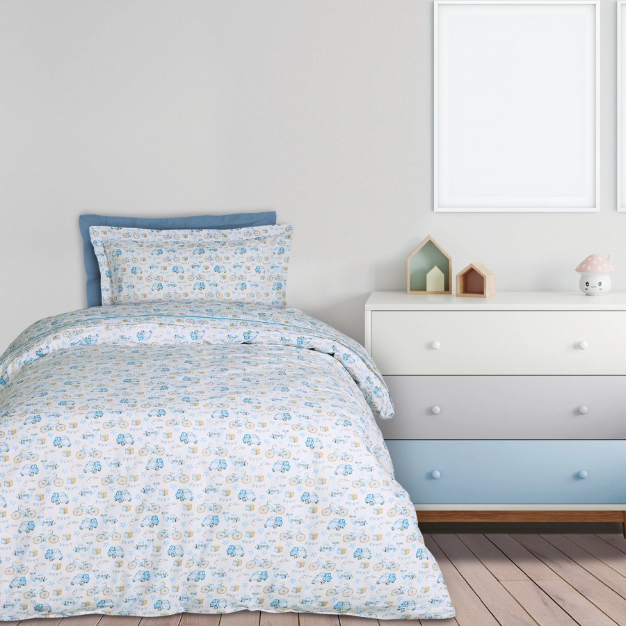 DAS KIDS ΣΕΤ ΣΕΝΤΟΝΙΑ ΜΟΝΑ 4918 BLUE, OCHRE, WHITE