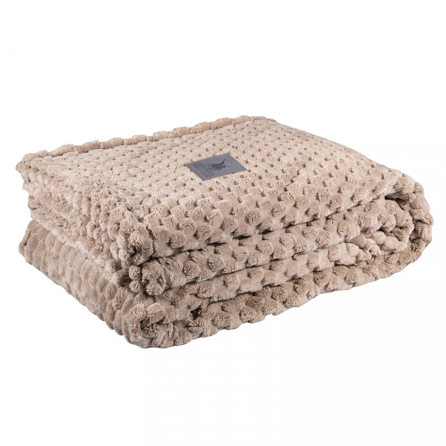 GREENWICH POLO CLUB ΚΟΥΒΕΡΤΑ FLEECE 160X220 3475 TAUPE