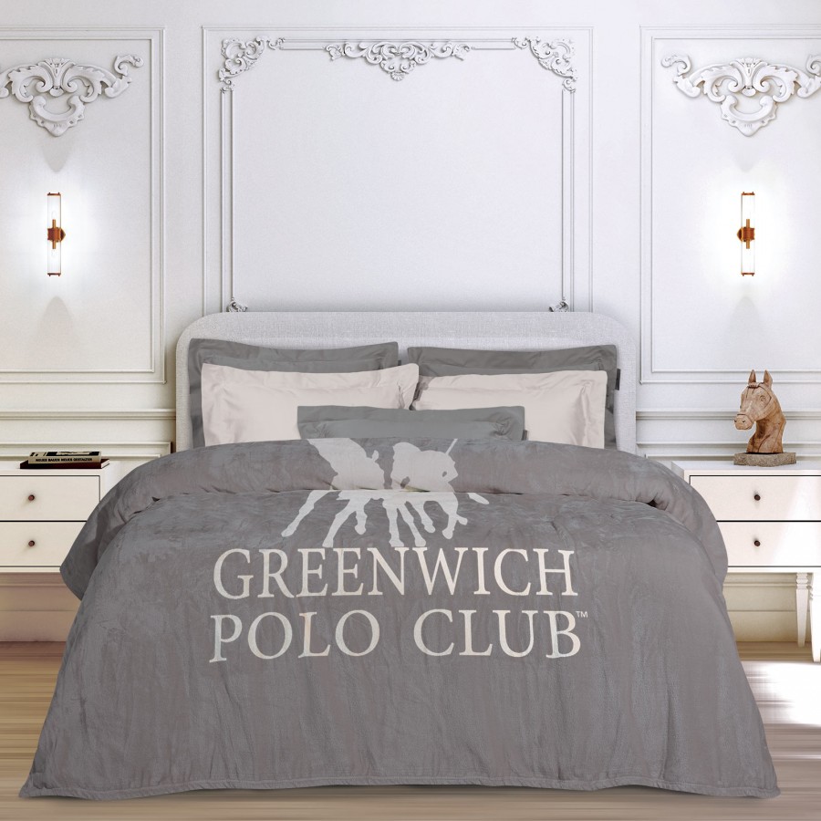 GREENWICH POLO CLUB ΚΟΥΒΕΡΤΑ FLEECE 160X220 3489 GREY