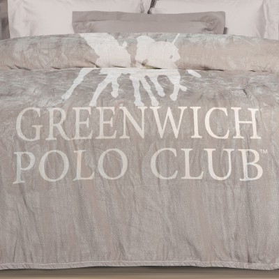 GREENWICH POLO CLUB ΚΟΥΒΕΡΤΑ FLEECE 160X220 3490 TAUPE