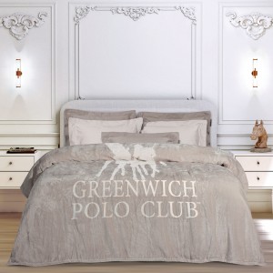 GREENWICH POLO CLUB ΚΟΥΒΕΡΤΑ FLEECE 160X220 3490 TAUPE