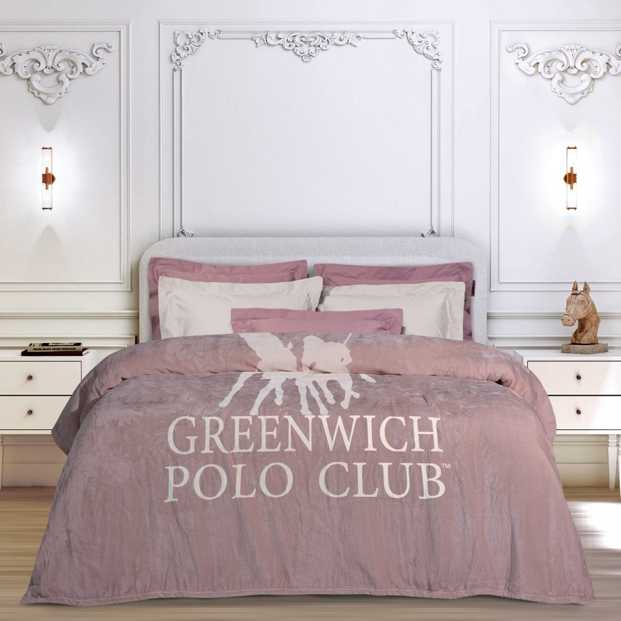 GREENWICH POLO CLUB ΚΟΥΒΕΡΤΑ FLEECE 160X220 3491 NUDE