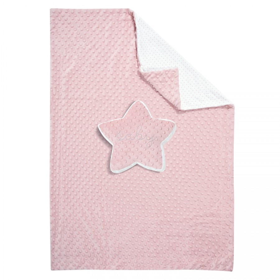 GREENWICH POLO CLUB ΚΟΥΒΕΡΤΑ FLEECE 75X100 ΒΑΒΥ 8847 PINK, WHITE