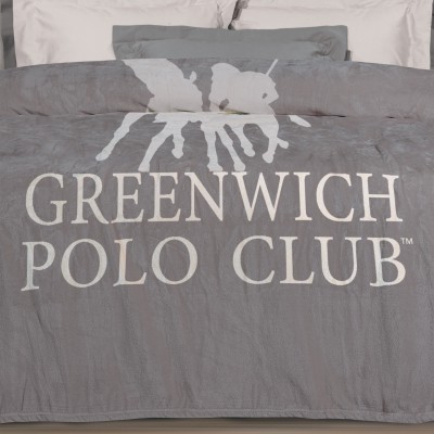 GREENWICH POLO CLUB ΚΟΥΒΕΡΤΑ FLEECE ΥΠΕΡΔΙΠΛH 3489 GREY