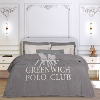 GREENWICH POLO CLUB ΚΟΥΒΕΡΤΑ FLEECE ΥΠΕΡΔΙΠΛH 3489 GREY