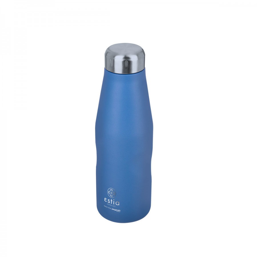 ESTIA ΘΕΡΜΟΣ TRAVEL FLASK SAVE THE AEGEAN 500ml DENIM BLUE