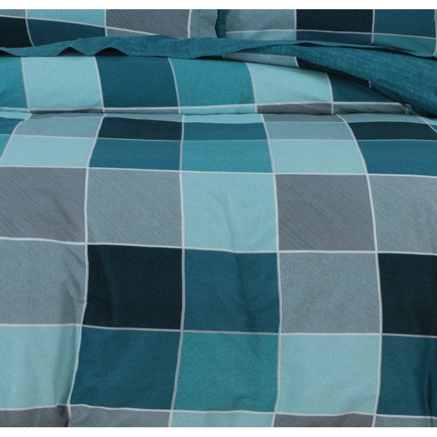 Σετ Σεντόνια Διπλά Naty Blue 4Τμχ 200X270 Espree