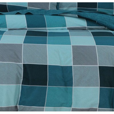 Σετ Σεντόνια King Size Naty Blue 4Τμχ Με Λάστιχο 180X200+35 Espree