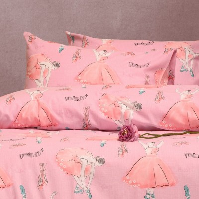 ΣΕΤ ΜΑΞΙΛΑΡΟΘΗΚΕΣ ΦΑΝΕΛΕΝΙΕΣ BALLET PINK (53X72) WINTER LINE KIDS