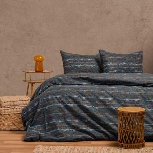 ΣΕΤ ΣΕΝΤΟΝΙΑ ΦΑΝΕΛΕΝΙΑ KING SIZE (Λ) EZRA BLUE (270X260)