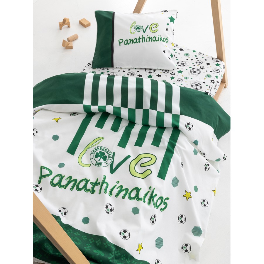 Σετ Σεντόνια Κούνιας Panathinaikos F.C. 130x170 FC11 Χωρίς Λάστιχο