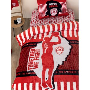 Κουβέρτα Fleece Μονή DG 160x220 OLYMPIACOS