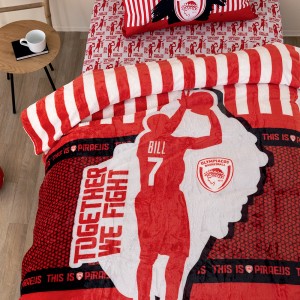 Κουβέρτα Fleece Μονή DG 160x220 OLYMPIACOS