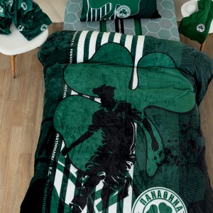 Κουβέρτα Fleece Μονή DG 160x220 PANATHINAIKOS